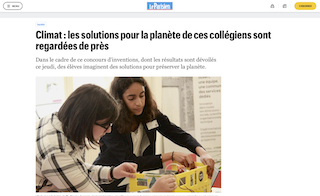 Exemple d’article publié sur les lauréats des Prix Engie Energie et Collège 2018.