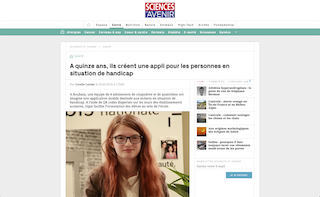 Exemple d’article publié sur les lauréats du Prix Handinumérique 2018.